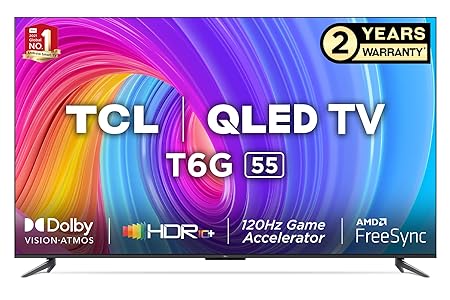 TCL 55 inches 4K Ultra HD Smart QLED Google TV