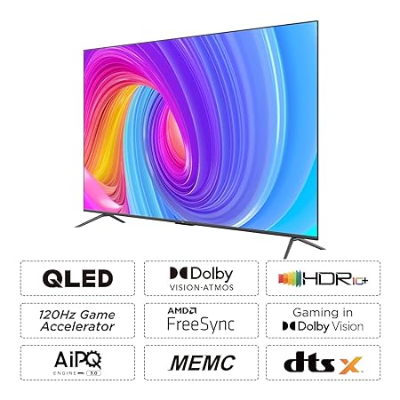 TCL 55 inches 4K Ultra HD Smart QLED Google TV