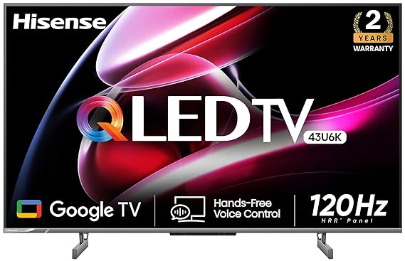 Hisense 43 inches 4K Ultra HD Smart QLED TV