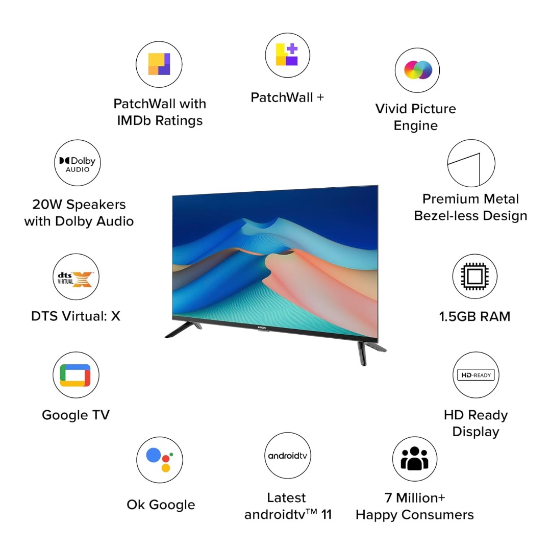 Mi 32 inch A series HD Ready LED Smart Google TV