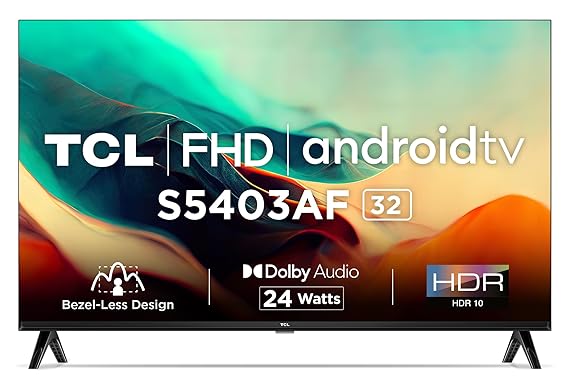 TCL 32 inches Bezel-Less S Series FHD Smart Android LED TV
