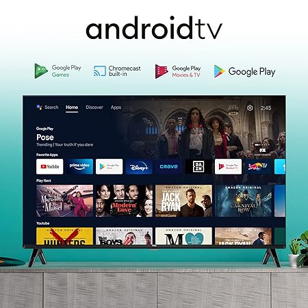TCL 40 inches Bezel-Less S Series Full HD Smart Android LED TV