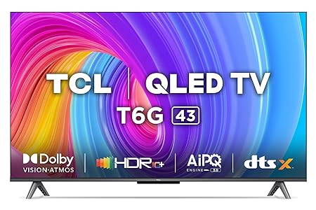 TCL 43 inches 4K Ultra HD Smart QLED Google TV