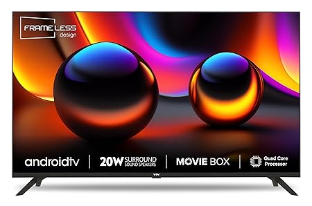 VW 32 inches Frameless Series HD Ready Android Smart LED TV