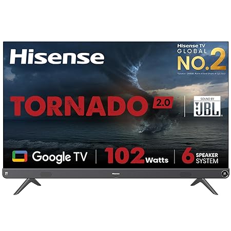 Hisense 50 inches Tornado 20 Series 4K Ultra HD Smart LED Google TV