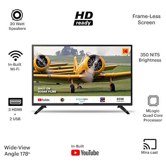 Kodak 24 inches Special Edition Series HD Ready Smart LED TV