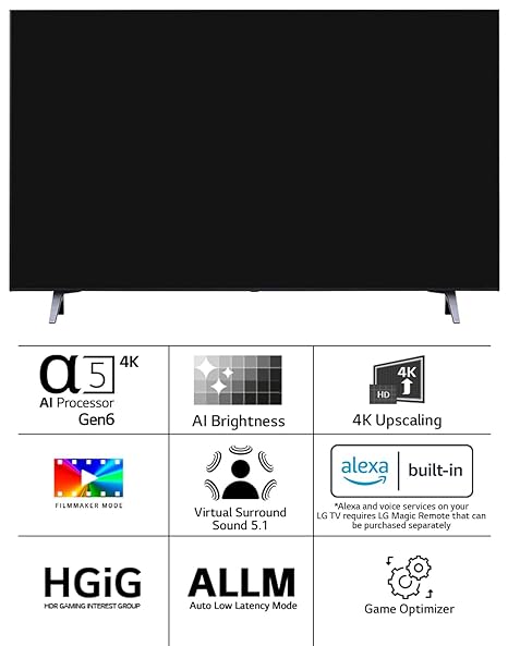 LG 55 inches 4K Ultra HD Smart LED TV 55UR7500PSC, Dark Iron Gray