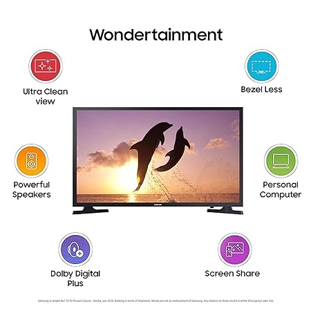 Samsung 32 inches HD Ready Smart LED TV, Glossy Black