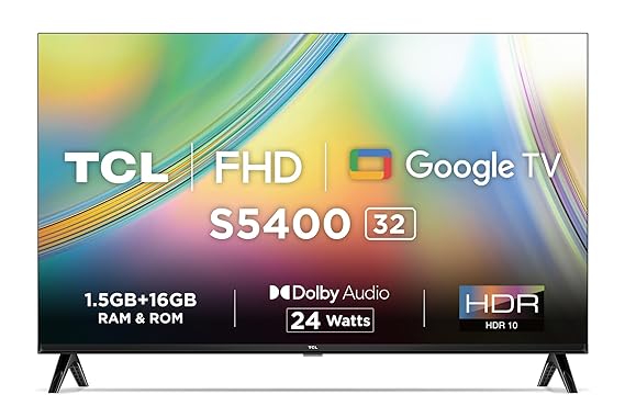 TCL 32 inches Bezel-Less S Series Full HD Smart LED Google TV
