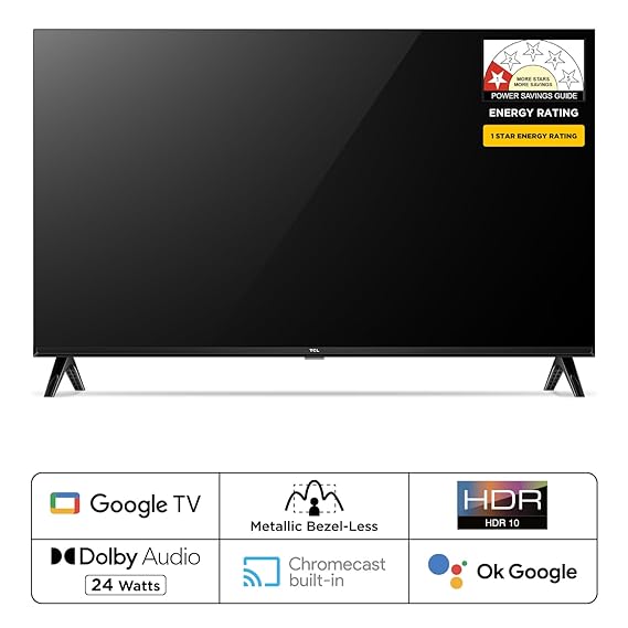 TCL 32 inches Bezel-Less S Series Full HD Smart LED Google TV
