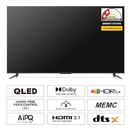 TCL 50 inches 4K Ultra HD Smart QLED Google TV