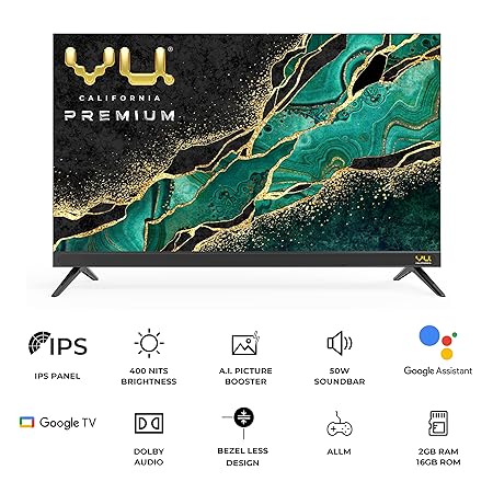Vu 43 inches Premium Series 4K Ultra HD Smart LED Google TV