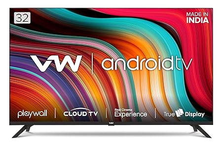 VW 32 inches Playwall Frameless Series HD Ready Android Smart LED TV