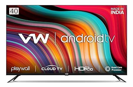 VW 40 inches Playwall Frameless Series Full HD Android Smart LED TV