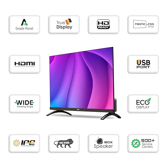 VW 24 inches Premium Frameless Series HD Ready LED TV