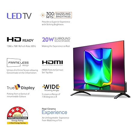 VW 24 inches Premium Series HD Ready LED TV