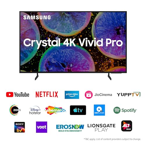 Samsung 138 cm (55 inches) D Series Crystal 4K Vivid Pro Ultra HD Smart LED TV