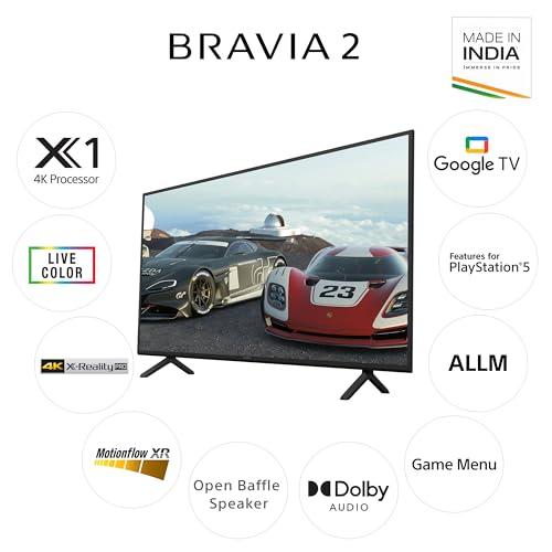 Sony 164 cm (65 inches) BRAVIA 2 4K Ultra HD Smart LED Google TV