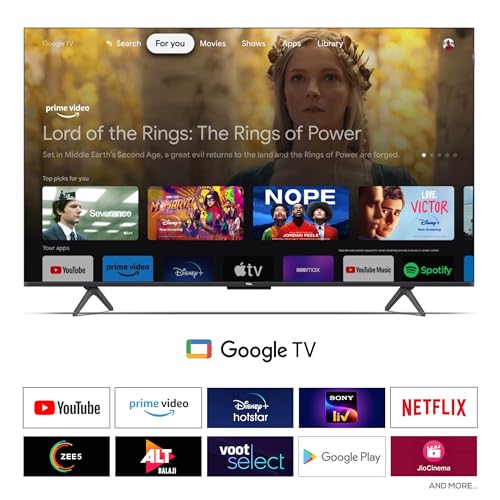 TCL 139 cm (55 inches) 4K Ultra HD Smart QLED Google TV