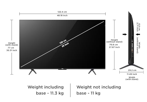 TCL 139 cm (55 inches) 4K Ultra HD Smart QLED Google TV