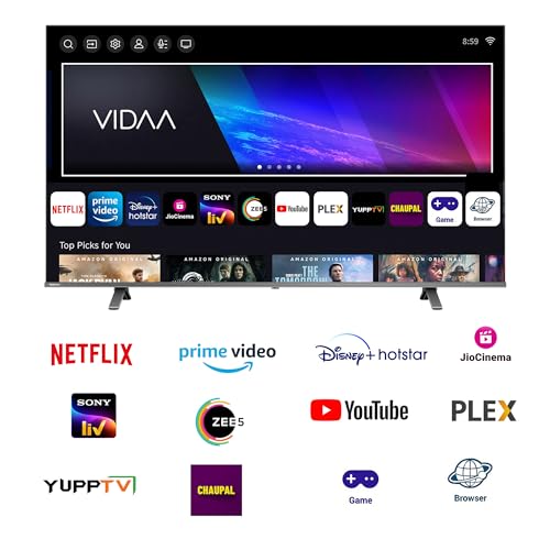 TOSHIBA 164 cm (65 inches) C450NP Series VIDAA 4K Ultra HD Smart QLED TV
