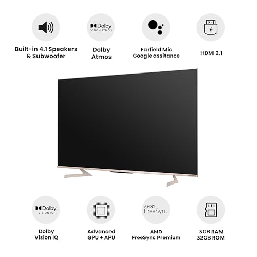 Vu 139cm (55 inches) Masterpiece Series Android 4K QLED TV