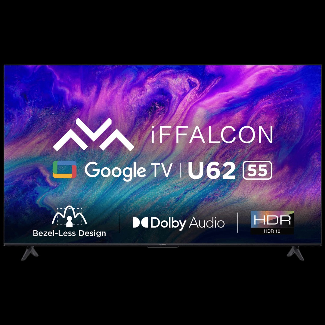 iFFALCON by TCL U62 139 cm (55 inch) Ultra HD (4K) LED Smart Google TV with 24W Dolby Audio