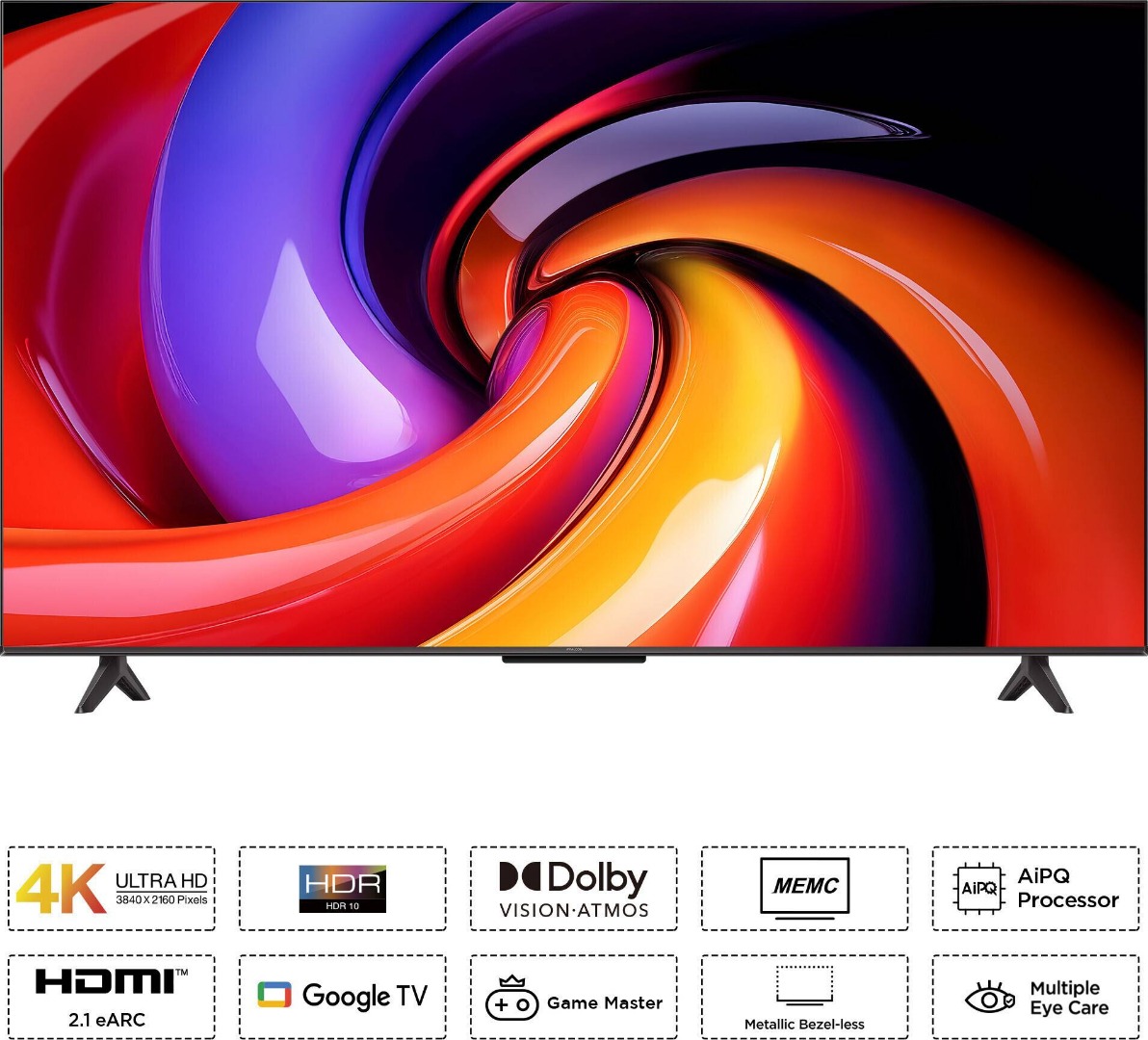 iFFALCON by TCL U65 108 cm (43 inch) Ultra HD (4K) LED Smart Google TV 2025 Edition with MEMC