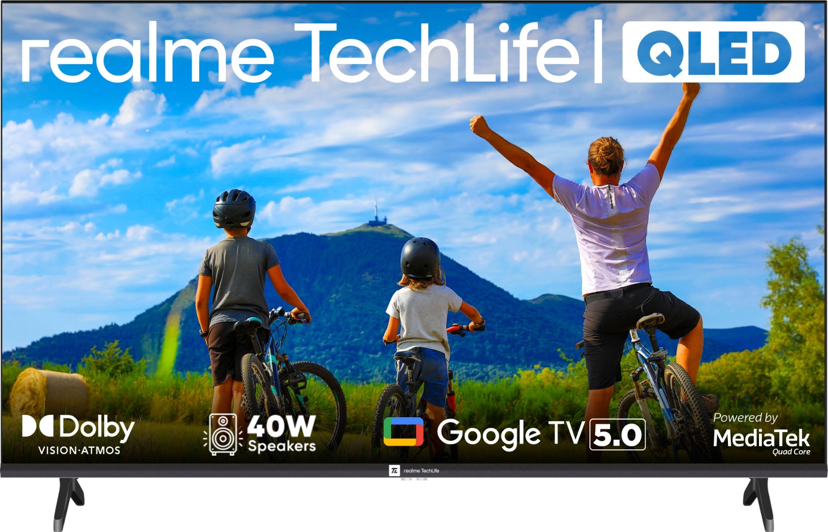 realme TechLife 109 cm (43 inch) QLED Ultra HD (4K) Smart Google TV 2025 Edition (43UHDGQRVSAQ)