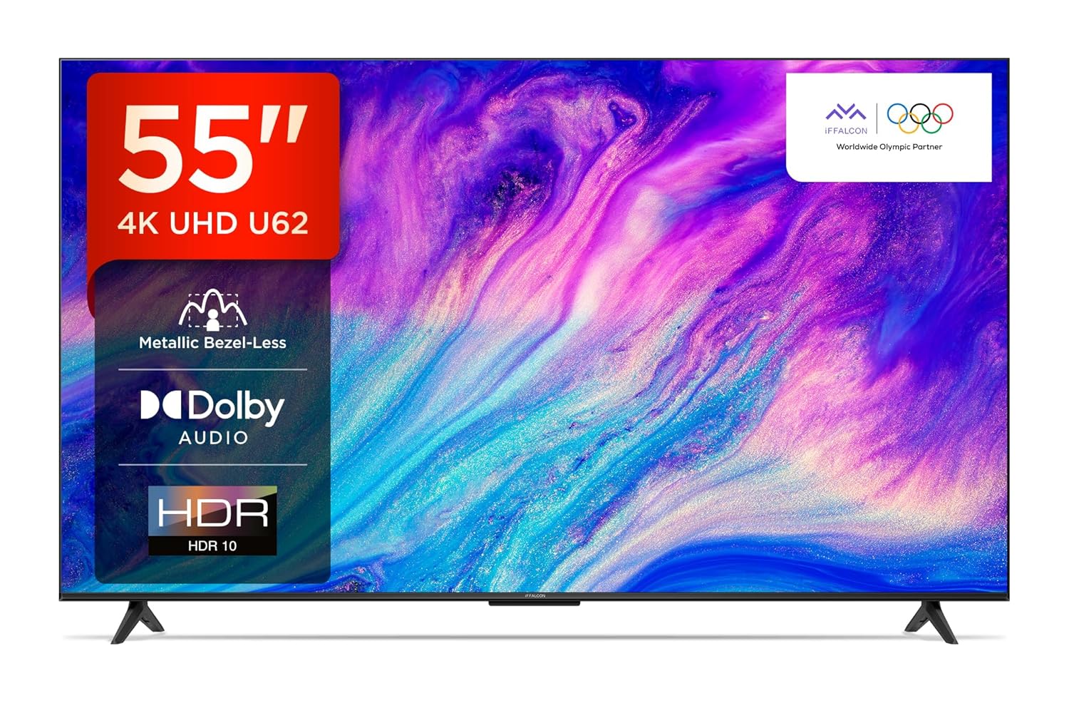 iFFALCON by TCL U64 139 cm (55 inch) Ultra HD (4K) LED Smart Google TV with 24W Dolby Audio, HDR10 (iFF55U64)