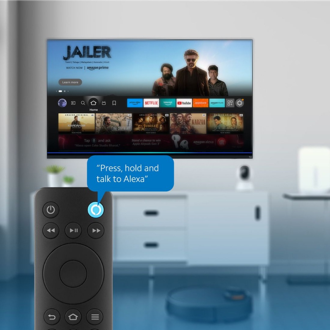 REDMI by Xiaomi 108 cm (43 inch) Ultra HD (4K) LED Smart FireTv OS 7 TV with 12000+ Apps