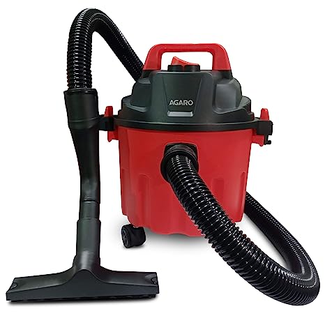 Agaro 33398 Rapid 1000W | 10 Litre Wet &Dry Vacuum Cleaner | Red &Black