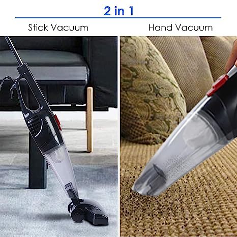 Agaro Regal Plus Upright Vacuum Cleaner | 2-In-1 | 800W | Black