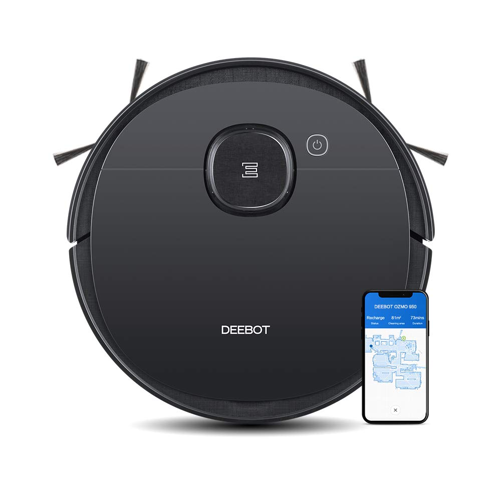 Ecovacs Deebot Ozmo 950 Robotic Vacuum Cleaner 2-In-1 Vacuuming And Mopping