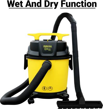 Inalsa Vacuum Cleaner Wet And Dry Micro Wd10 | Yellow &Black