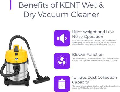 KENT 16017 KSL-612 Vacuum Cleaner Wet and Dry