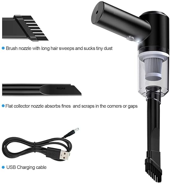 Air Son 2 In 1 Vacuum Cleaner Dust Collection Car Vacuum Cleaner 120W | Black