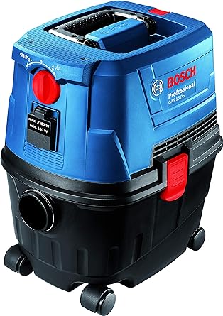 Bosch Gas 15 Ps Heavy Duty Corded Electric Wet &Dry Vacuum Cleaner | 1 | 100W | 270 Mbar | 10 Litre Tank | 6 Kg + Nozzle &Accessories | Blue