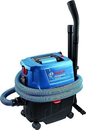Bosch Gas 15 Ps Heavy Duty Corded Electric Wet &Dry Vacuum Cleaner | 1 | 100W | 270 Mbar | 10 Litre Tank | 6 Kg + Nozzle &Accessories | Blue