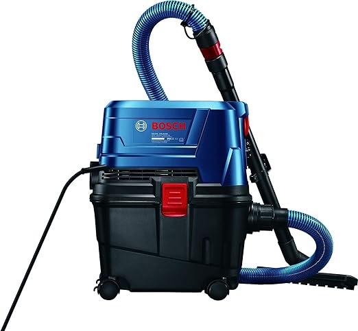 Bosch Gas 15 Ps Heavy Duty Corded Electric Wet &Dry Vacuum Cleaner | 1 | 100W | 270 Mbar | 10 Litre Tank | 6 Kg + Nozzle &Accessories | Blue