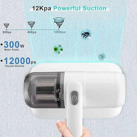 Fya Bed Vacuum Cleaner | Hepa Filter | White