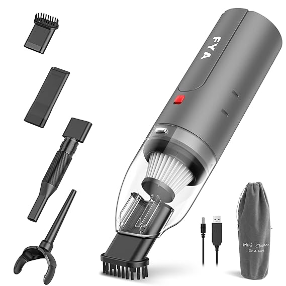 Fya Handheld Vacuum Cleaner Cordless | Wireless Hand Vacuum&Air Blower 2-In-1 | Grey