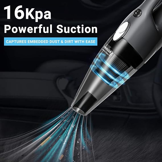 Inalsa Vaccum Cleaner Handheld 800W High Powerful Motor | Black &Grey