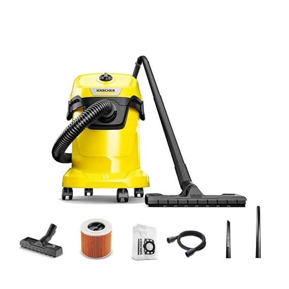 Karcher Wd 3 V-17/4/20 | 17 Litres Capacity | Vacuum Cleaner | Yellow