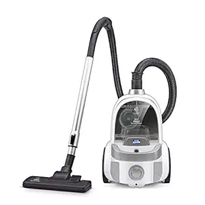 Kent Force Cyclonic Vacuum Cleaner Ksl 160 | 2000 W | Washable Hepa Filter | White &Silver