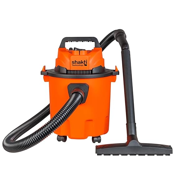 Shakti Technology Vc-90 Wet And Dry Vacuum Cleaner 1000 Watts | 10 Liter | Orange