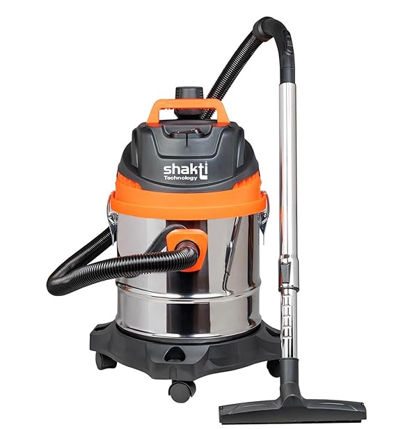 Shakti Technology Vc-91 Wet And Dry Vacuum Cleaner 1400 Watts | 25 Liter | Orange &Black