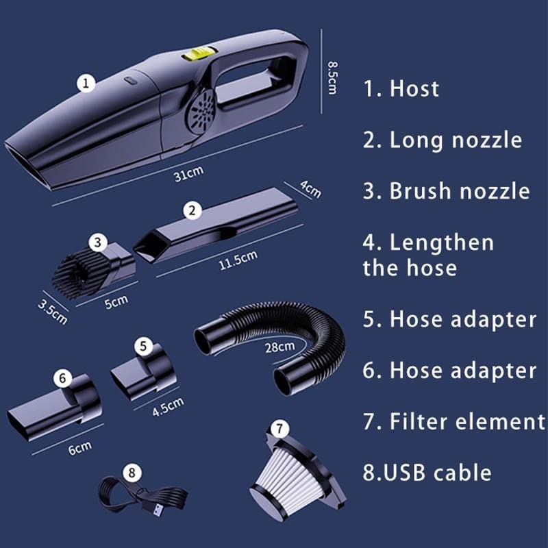 GaxQuly 800W Cordless Handheld Vaccum Cleaner