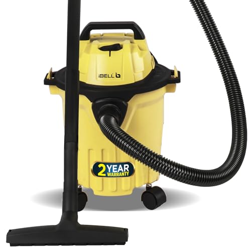 Ibell Vc120Ybplus Vacuum Cleaner | 12L Barrel | 1200W | Wet And Dry Blowing &Suction | Yellow