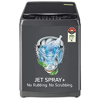 LG 10 Kg 5 Star Smart Inverter Fully-Automatic Top Load Washing Machine (T10SJMB1Z | Middle Black | TurboDrum | Jet Spray+)